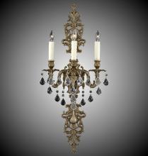  WS9489-O-03G-PI - 3 Light Filigree Extended Top and Tail Wall Sconce